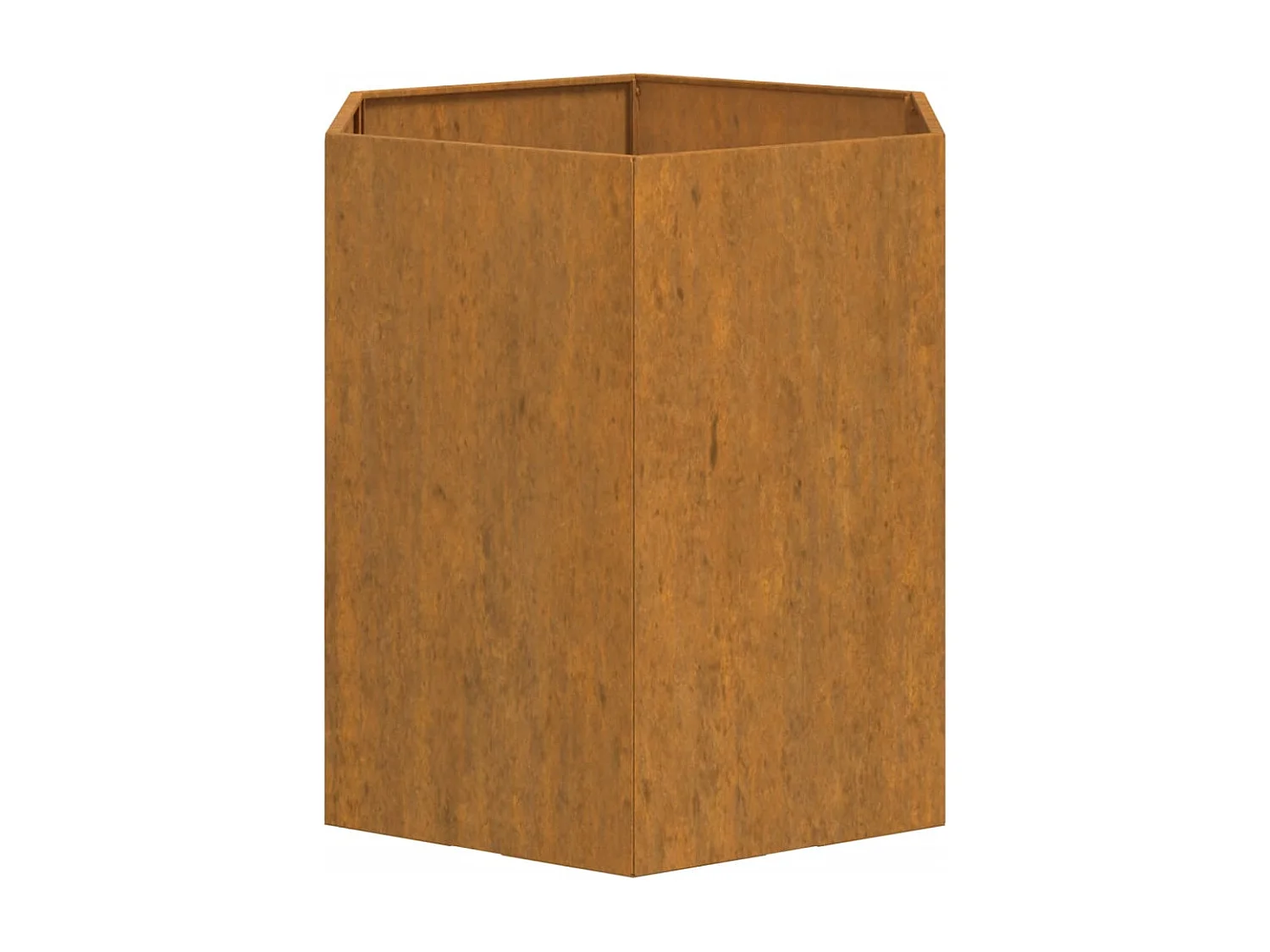 Jardinière Rouillé 40x40x45 Acier corten