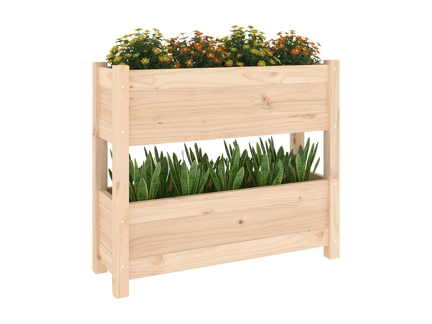 Jardinière 77x25x66 Bois massif de pin