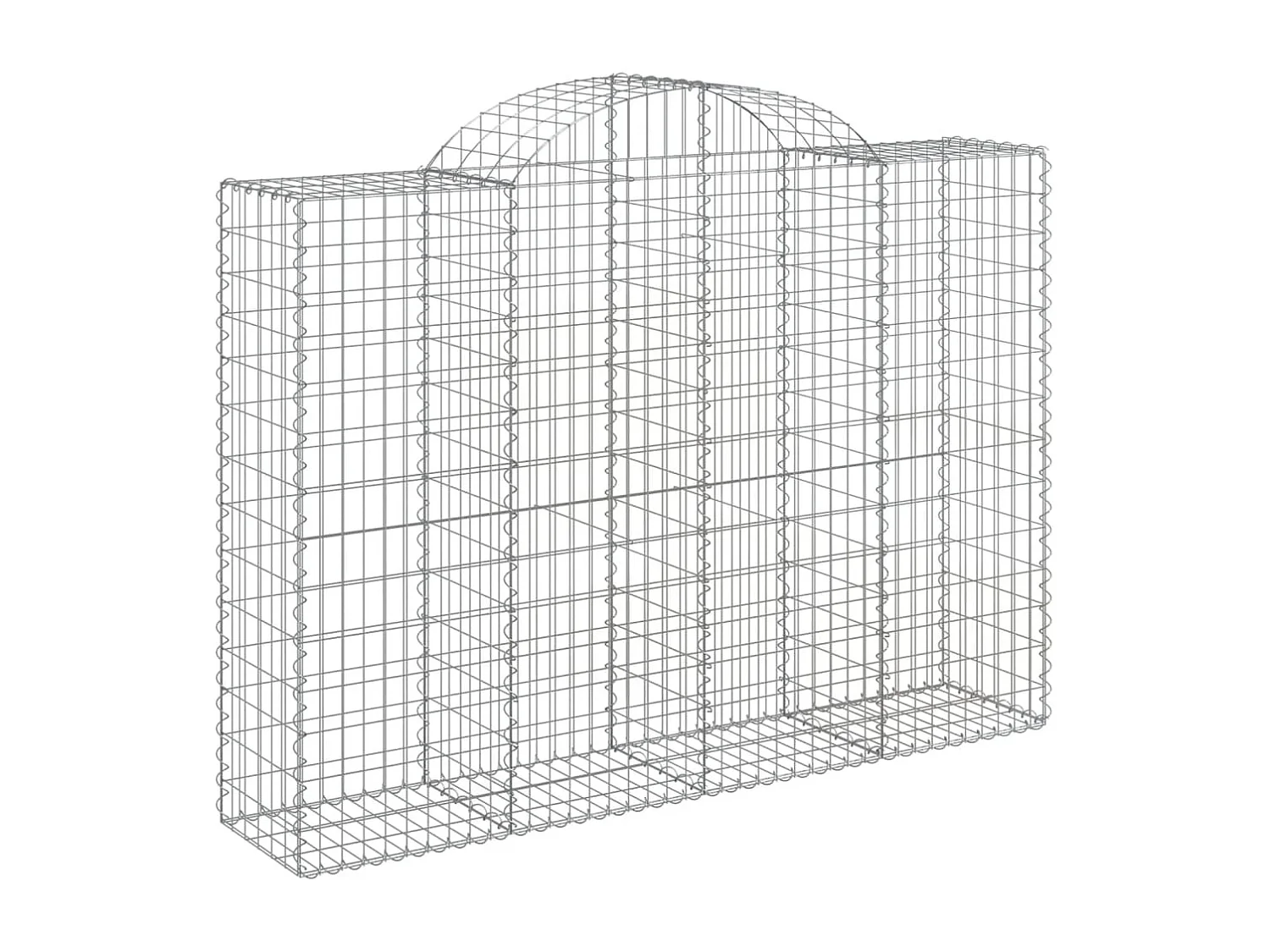 Paniers à gabions arqués 12 pcs 200x50x140-160 Fer galvanisé