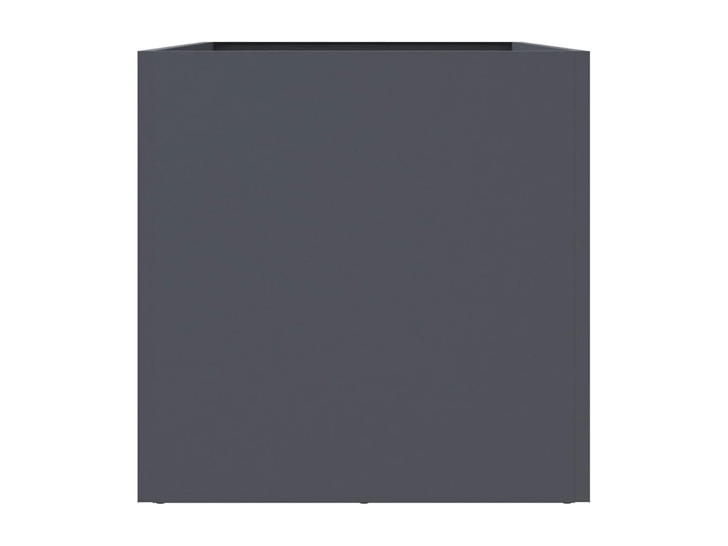 Jardinière anthracite 62x30x29 acier laminé à froid