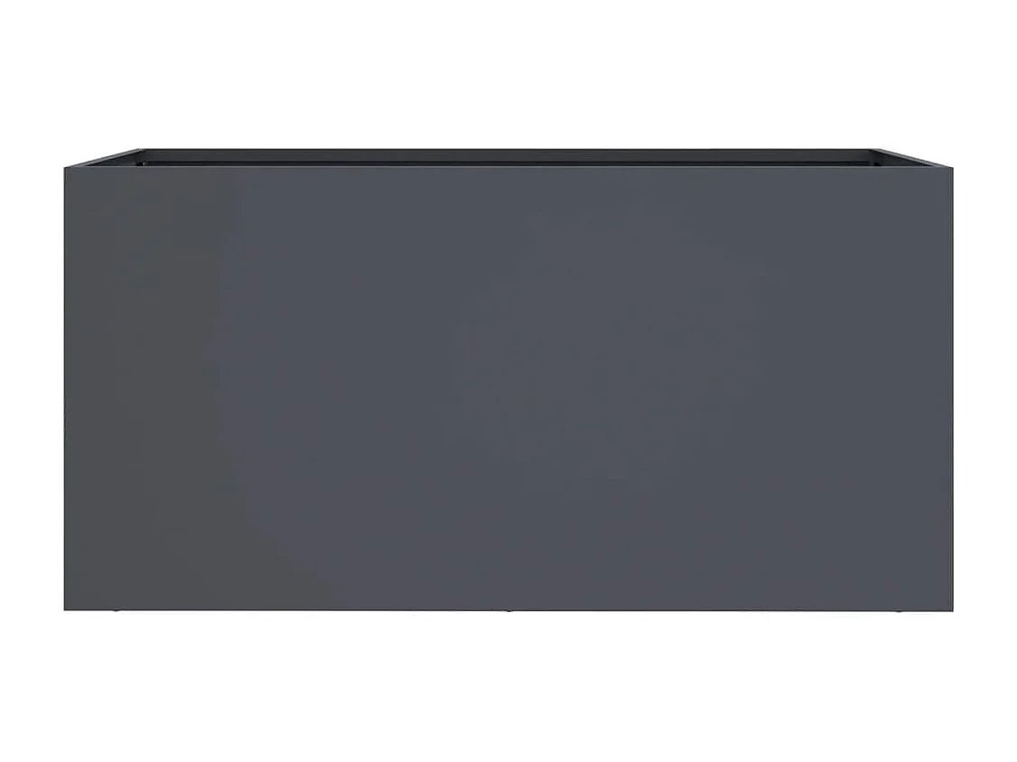 Jardinière anthracite 62x30x29 acier laminé à froid