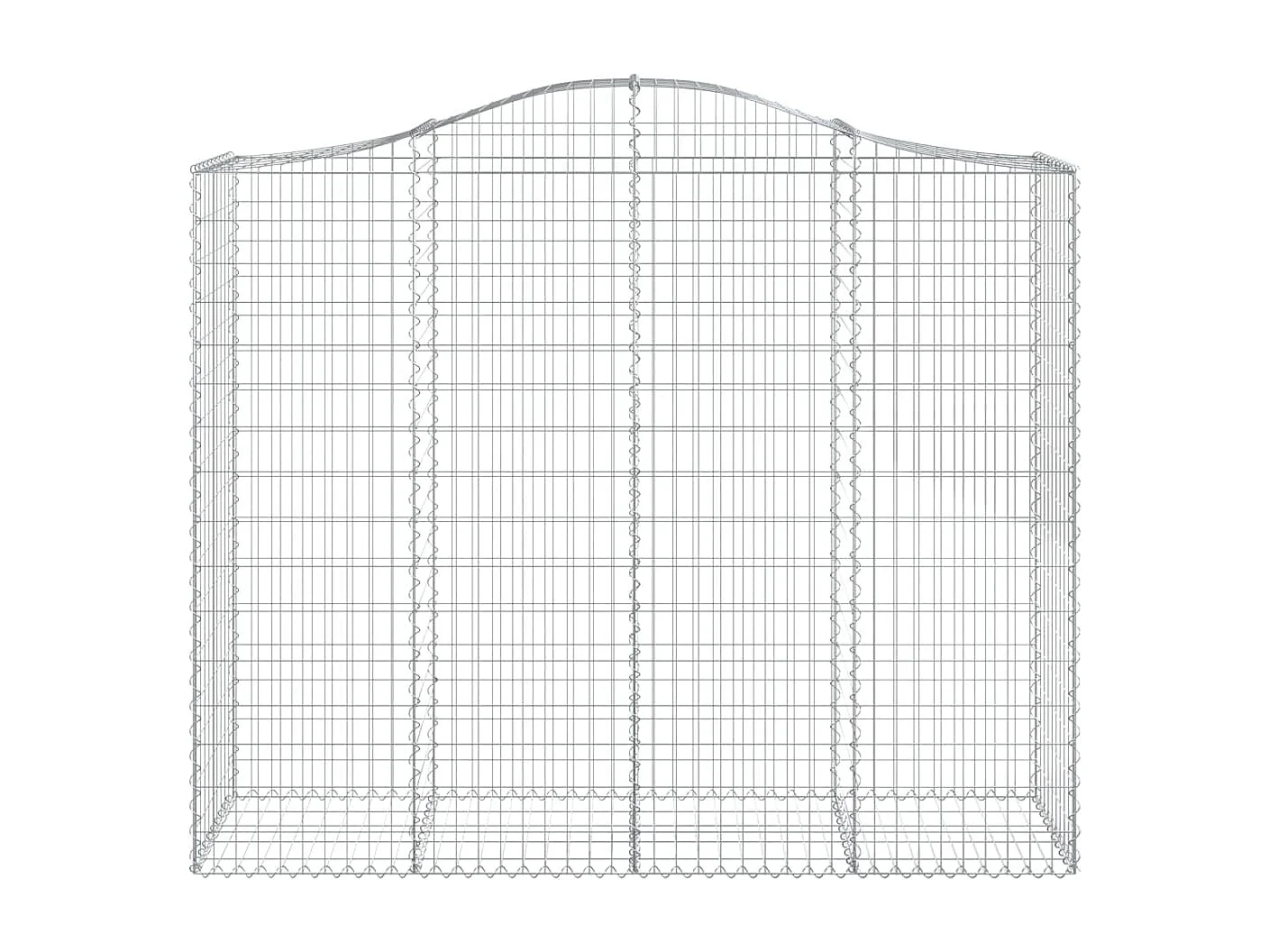 Panier de gabions arqué 200x50x160-180 Fer galvanisé