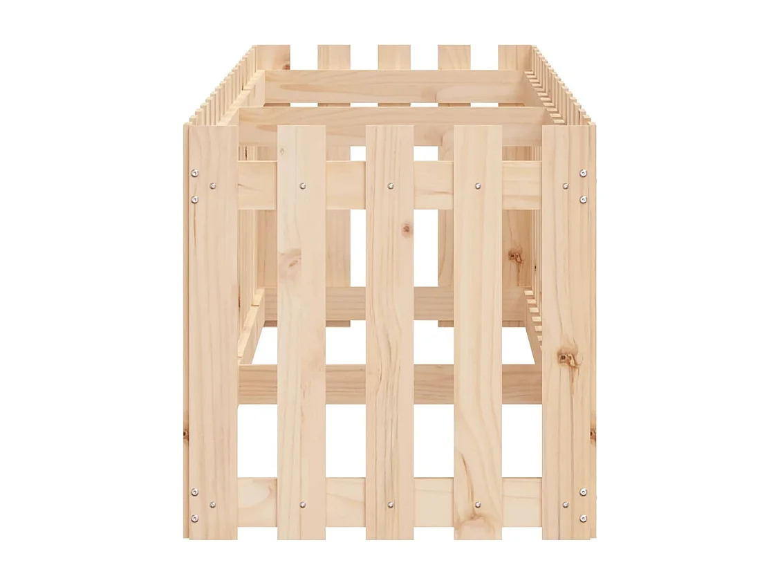 Lit surélevé de jardin design de clôture 200x50x50 pin massif