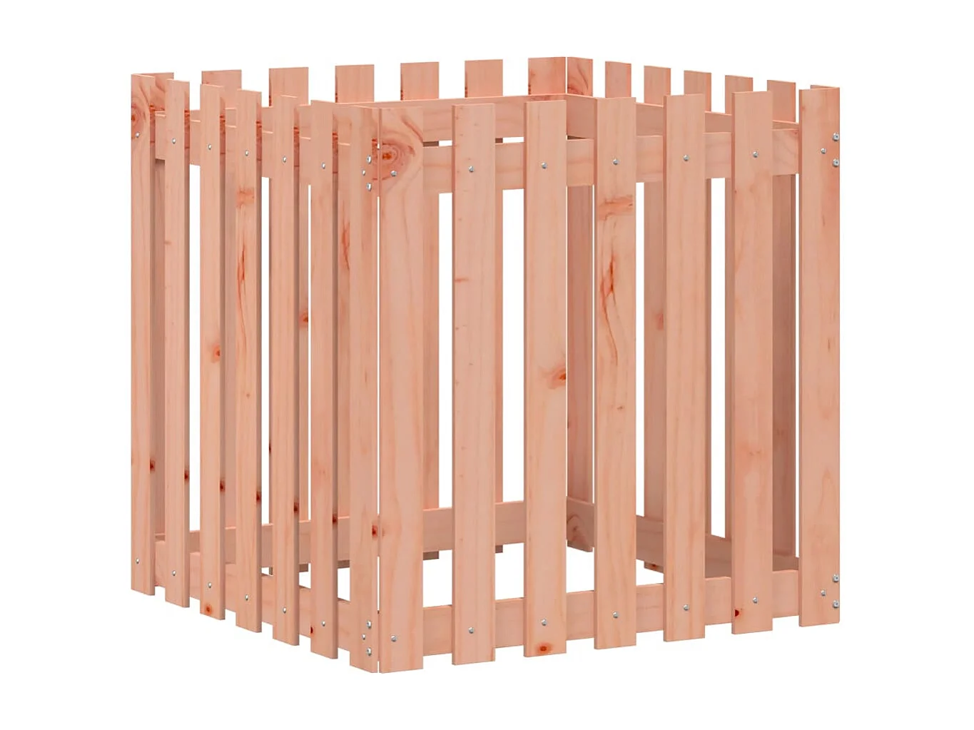 Jardinière avec design de clôture 70x70x70 douglas massif
