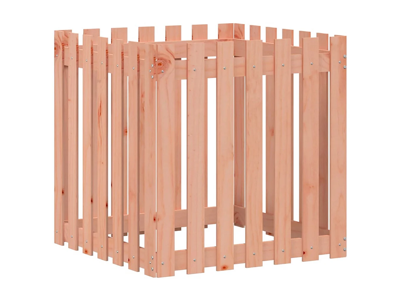 Jardinière avec design de clôture 70x70x70 douglas massif