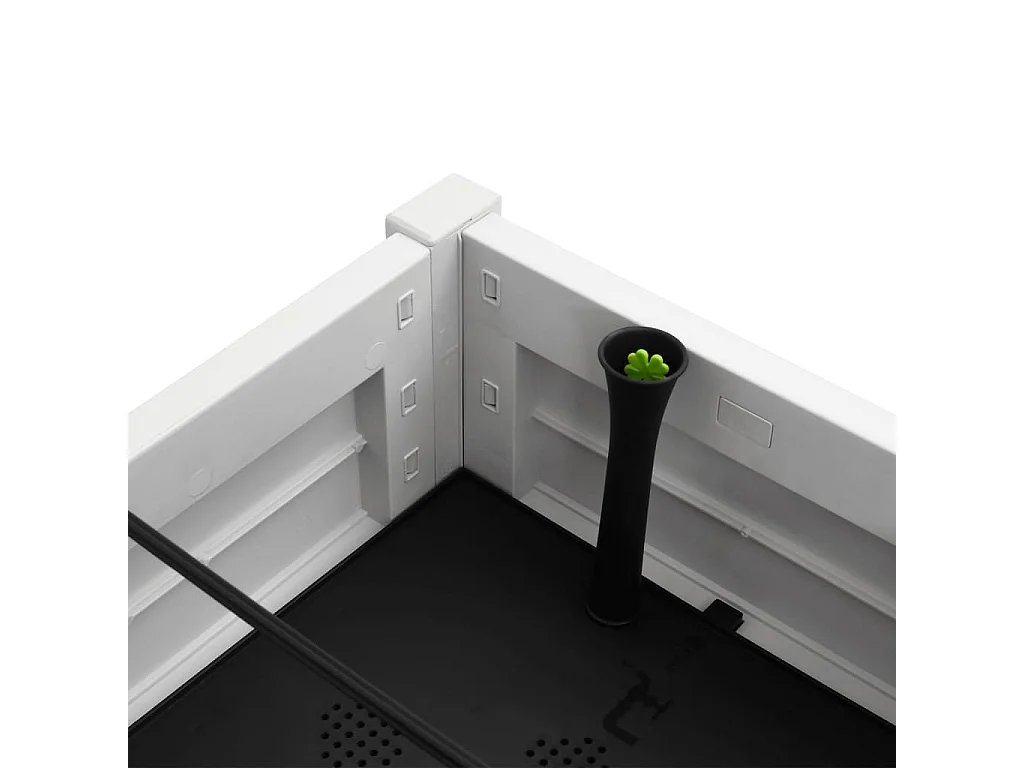 Lit surélevé de jardin blanc 110x45x79 polypropylène