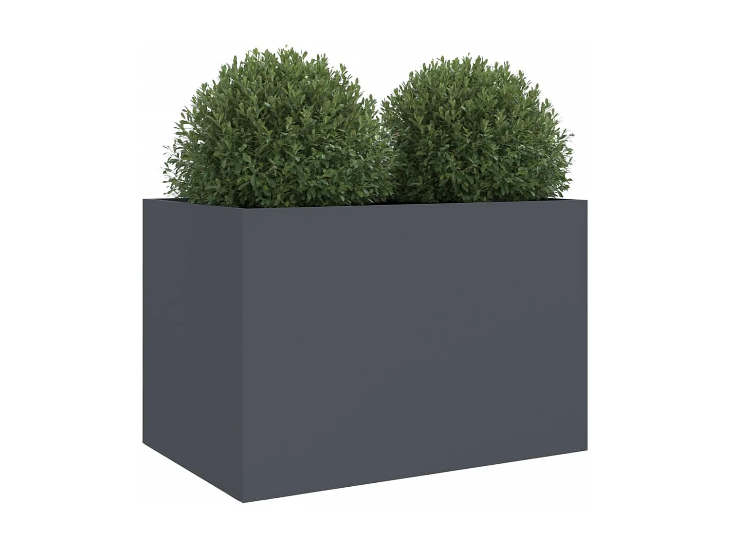 Jardinière anthracite 62x47x46 acier laminé à froid