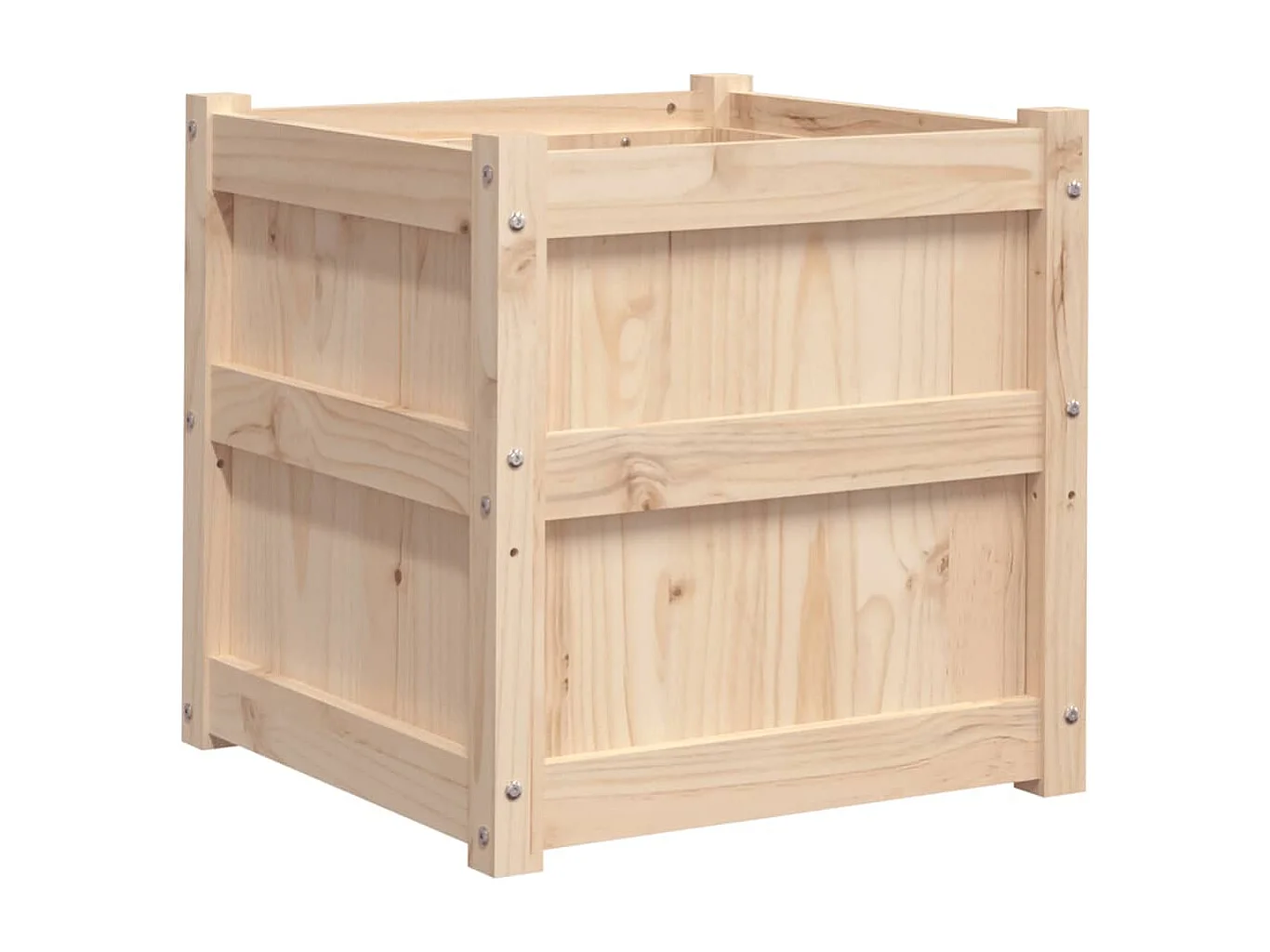 Jardinières 2 pcs bois de pin massif