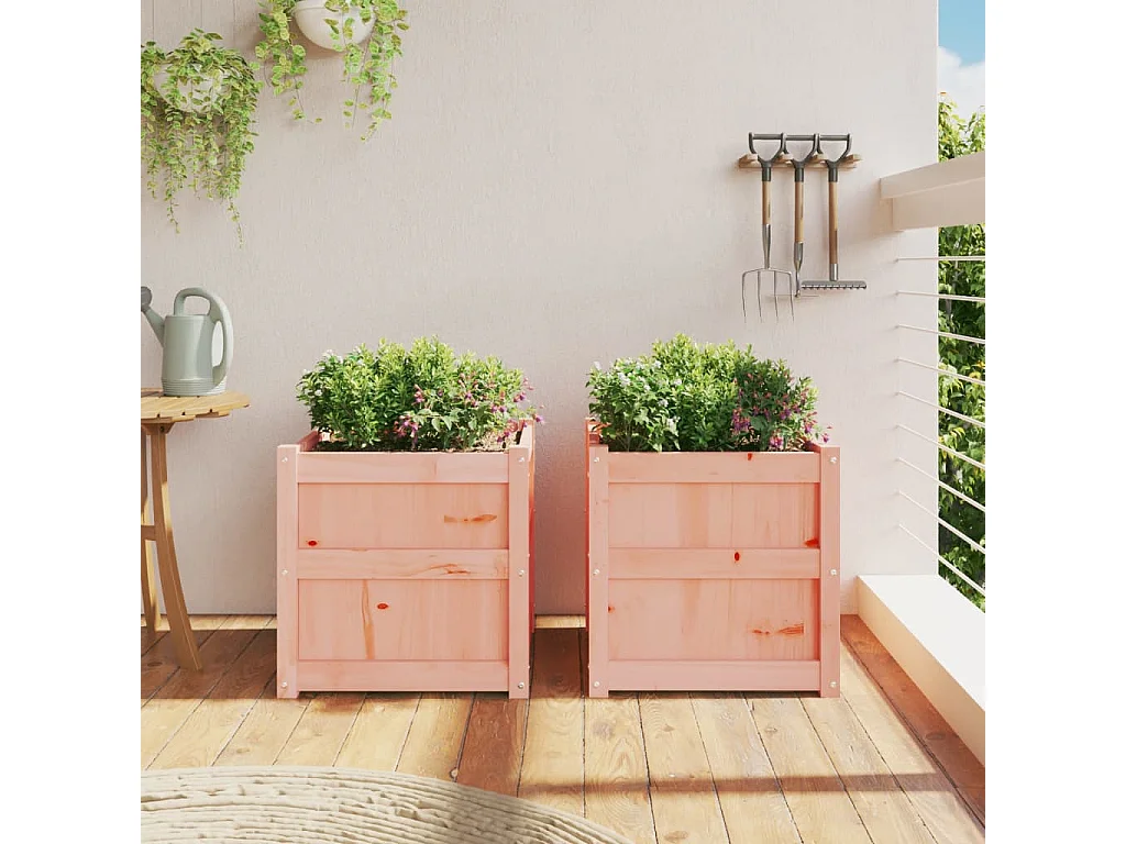 Jardinières 2 pcs bois massif douglas