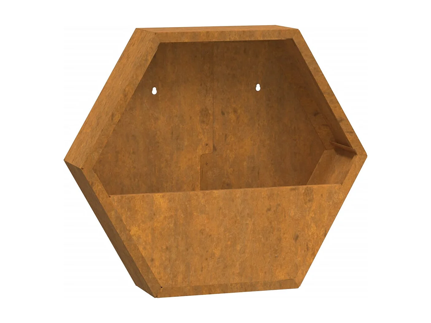 Jardinières murales 2 pcs Rouillé Acier corten 46x10x40