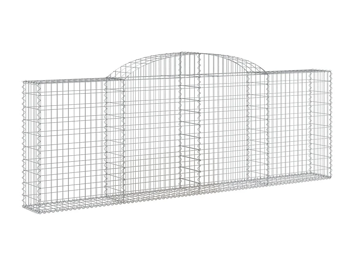 Paniers à gabions arqués 13 pcs 300x30x100-120 fer galvanisé