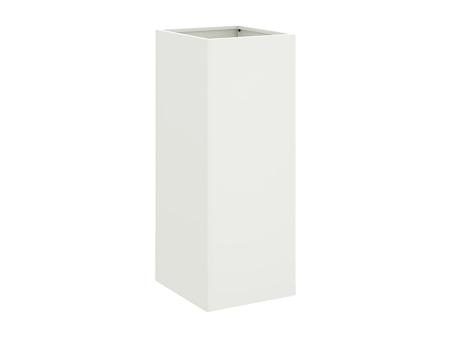 Jardinière blanc 32x27,5x75 acier laminé à froid