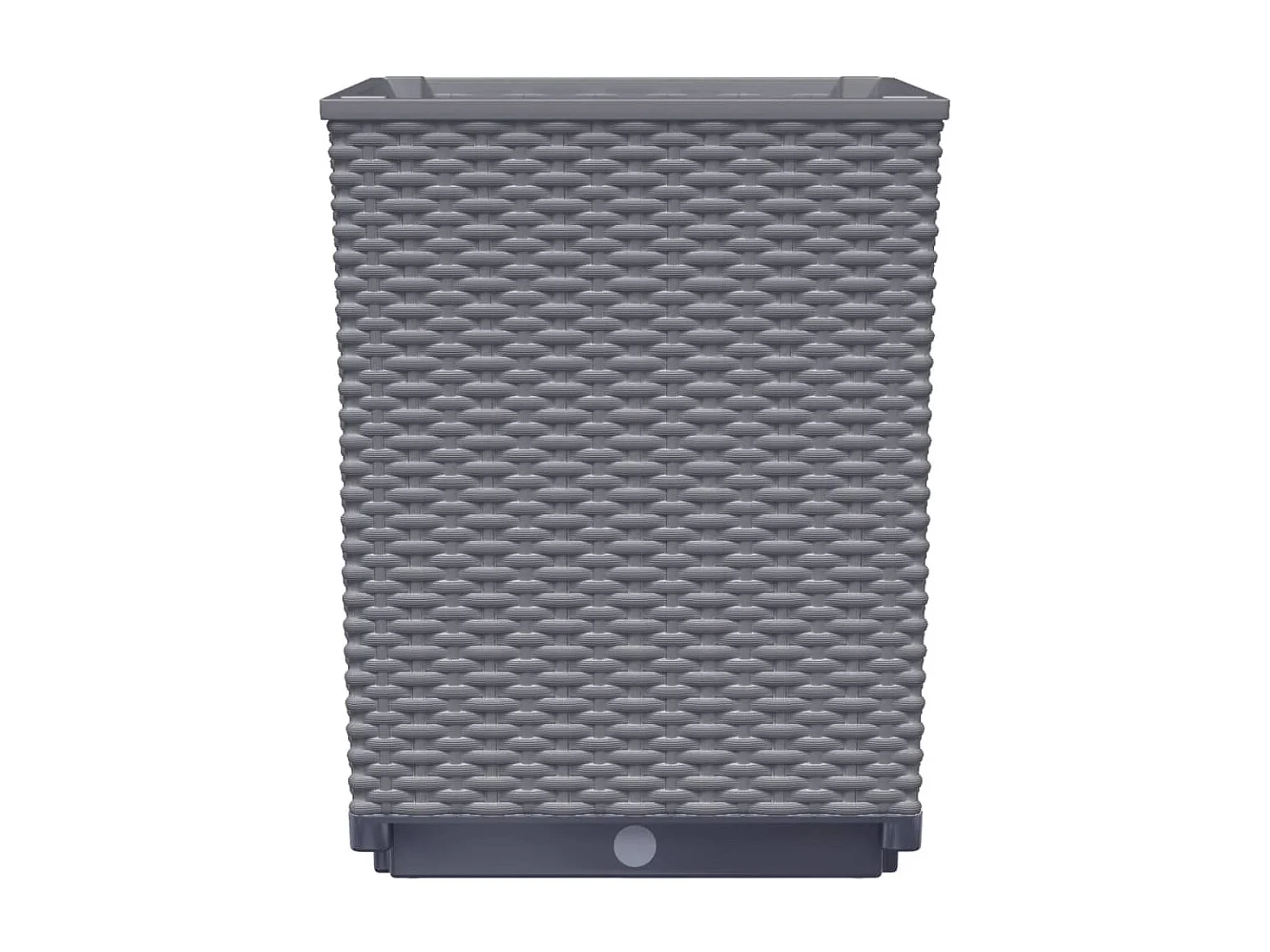 Jardinières 2 pcs gris foncé 30x30x37 polypropylène