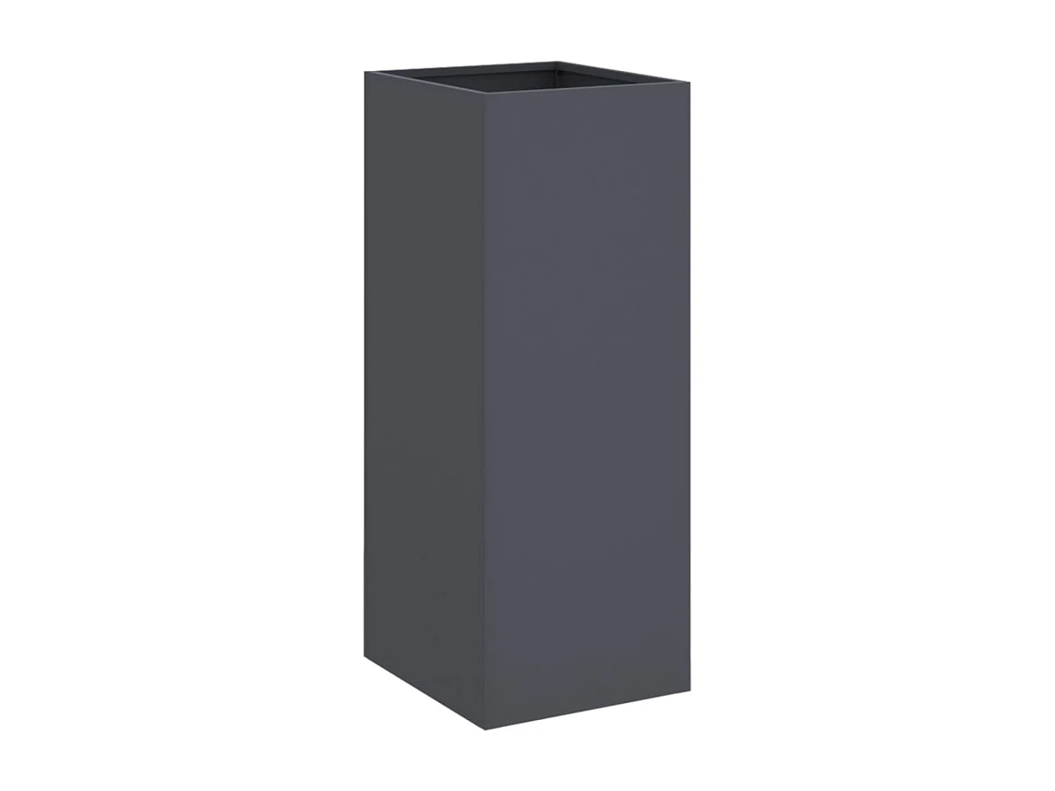 Jardinière anthracite 32x27,5x75 acier laminé à froid