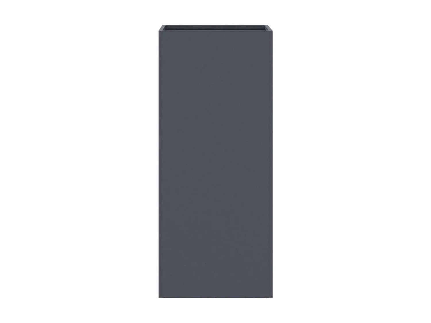 Jardinière anthracite 32x27,5x75 acier laminé à froid