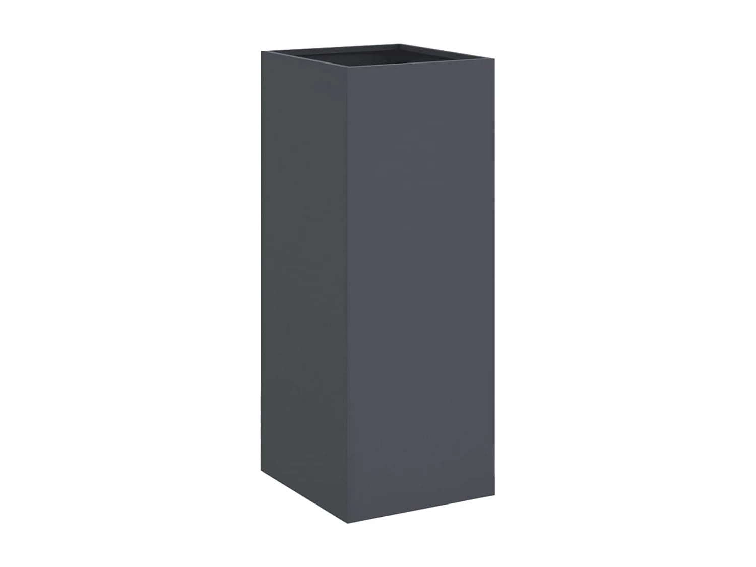 Jardinière anthracite 32x27,5x75 acier laminé à froid