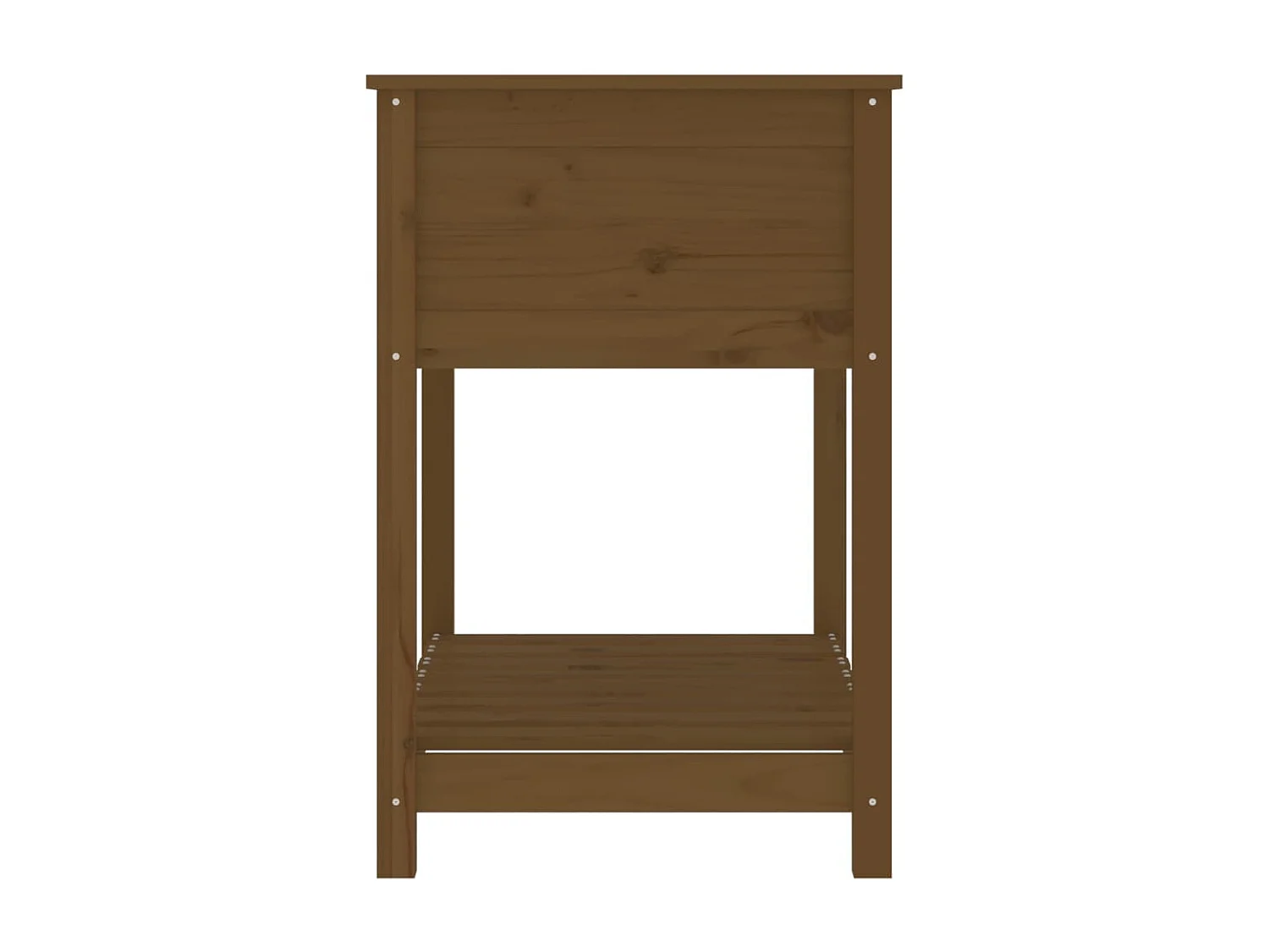 Jardinière avec étagère Marron miel 82,5x54x81 Bois de pin