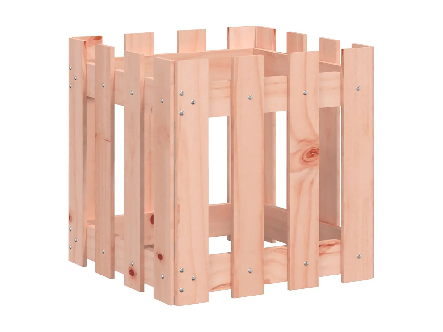 Jardinière avec design de clôture 40x40x40 Douglas massif