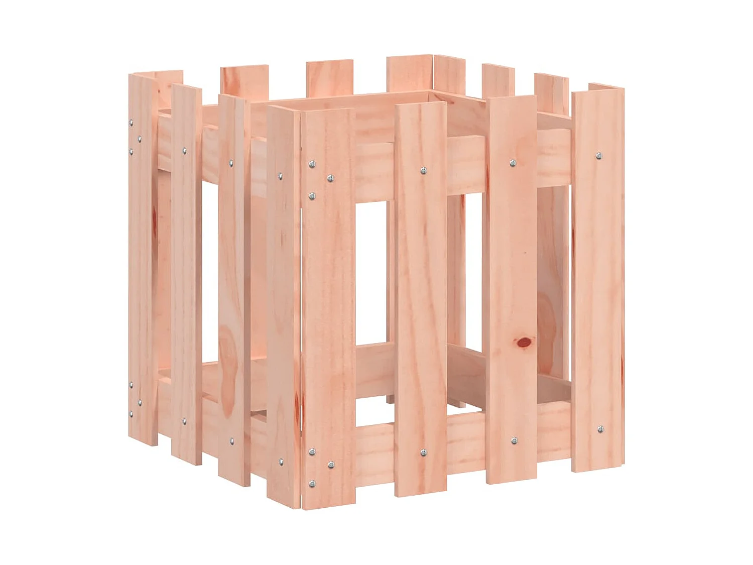 Jardinière avec design de clôture 40x40x40 Douglas massif