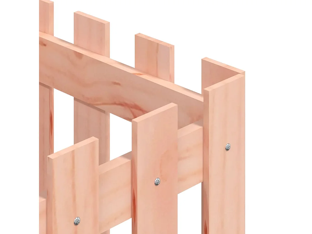 Jardinière avec design de clôture 40x40x40 Douglas massif