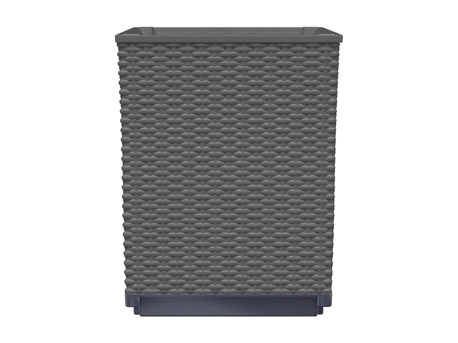 Jardinières 4 pcs noir 30x30x37 polypropylène