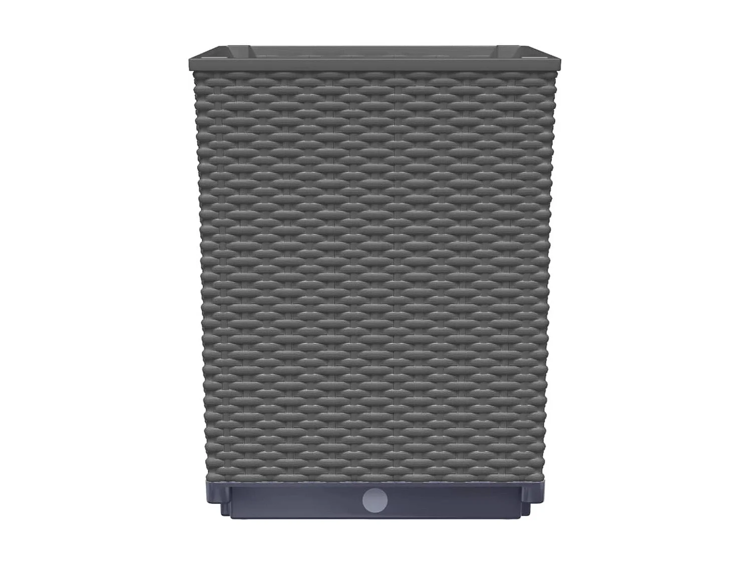 Jardinières 4 pcs noir 30x30x37 polypropylène