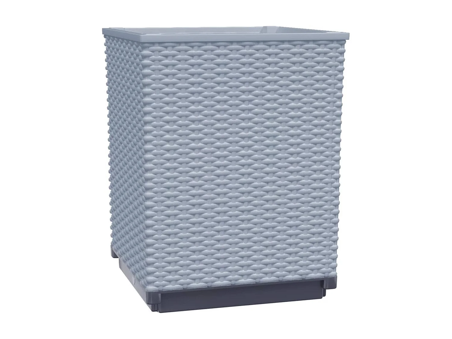 Jardinières 2 pcs gris clair 30x30x37 polypropylène