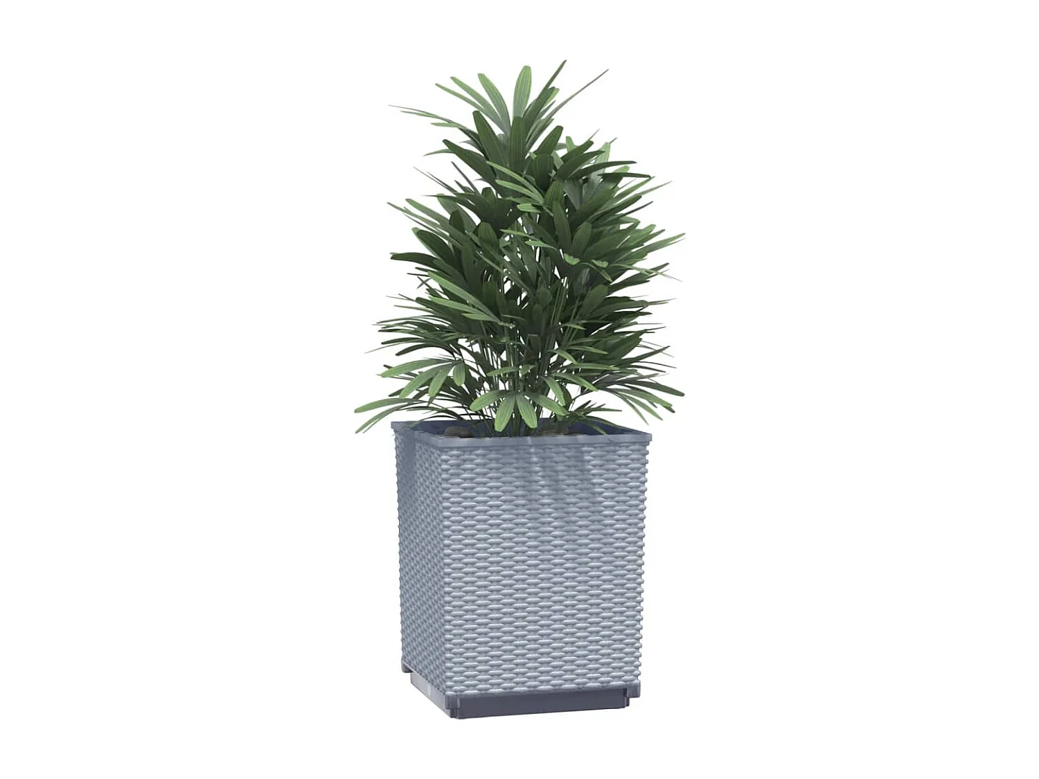 Jardinières 2 pcs gris clair 30x30x37 polypropylène