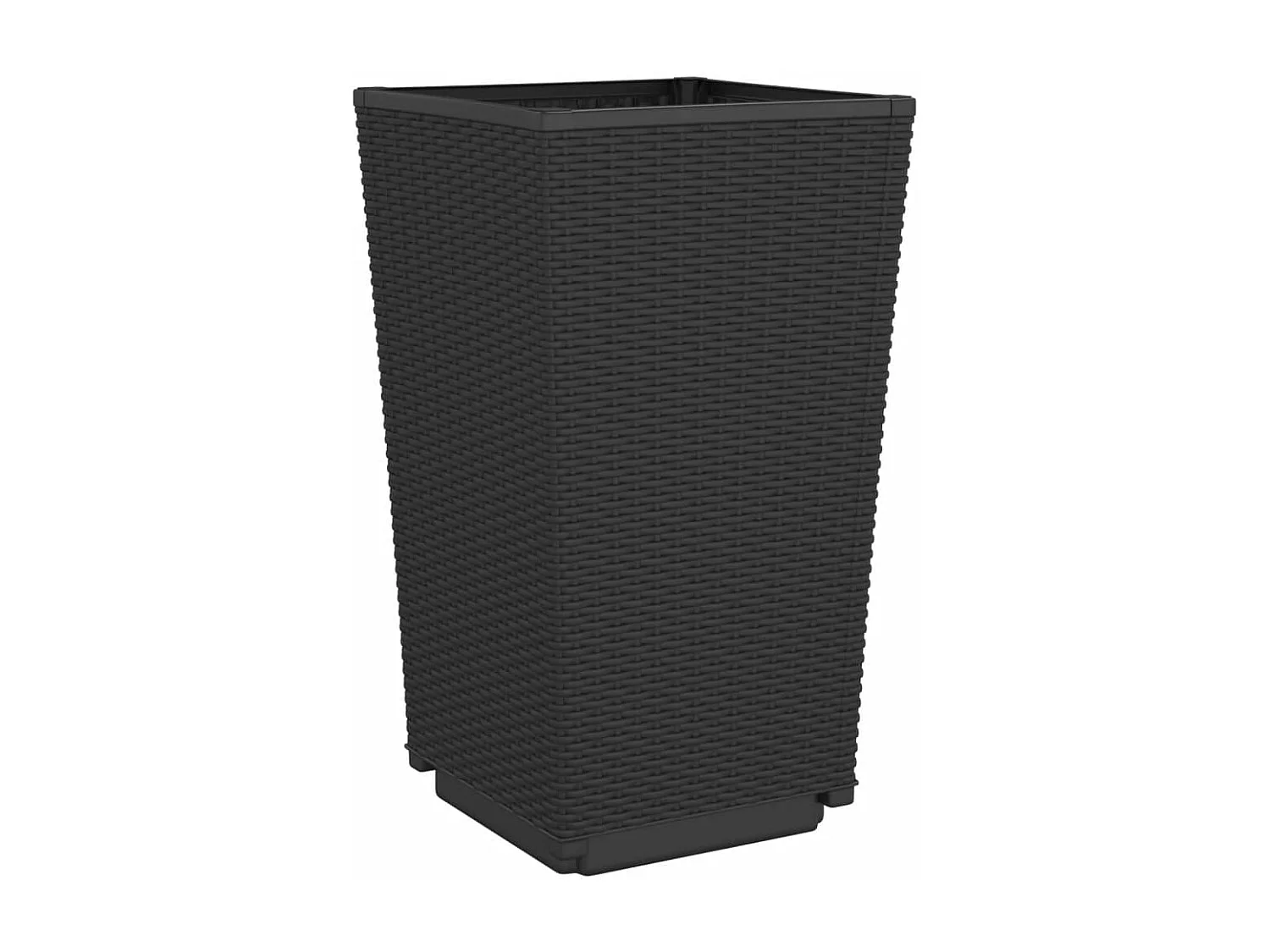 Jardinières 2 pcs noir 32,5x32,5x57 polypropylène