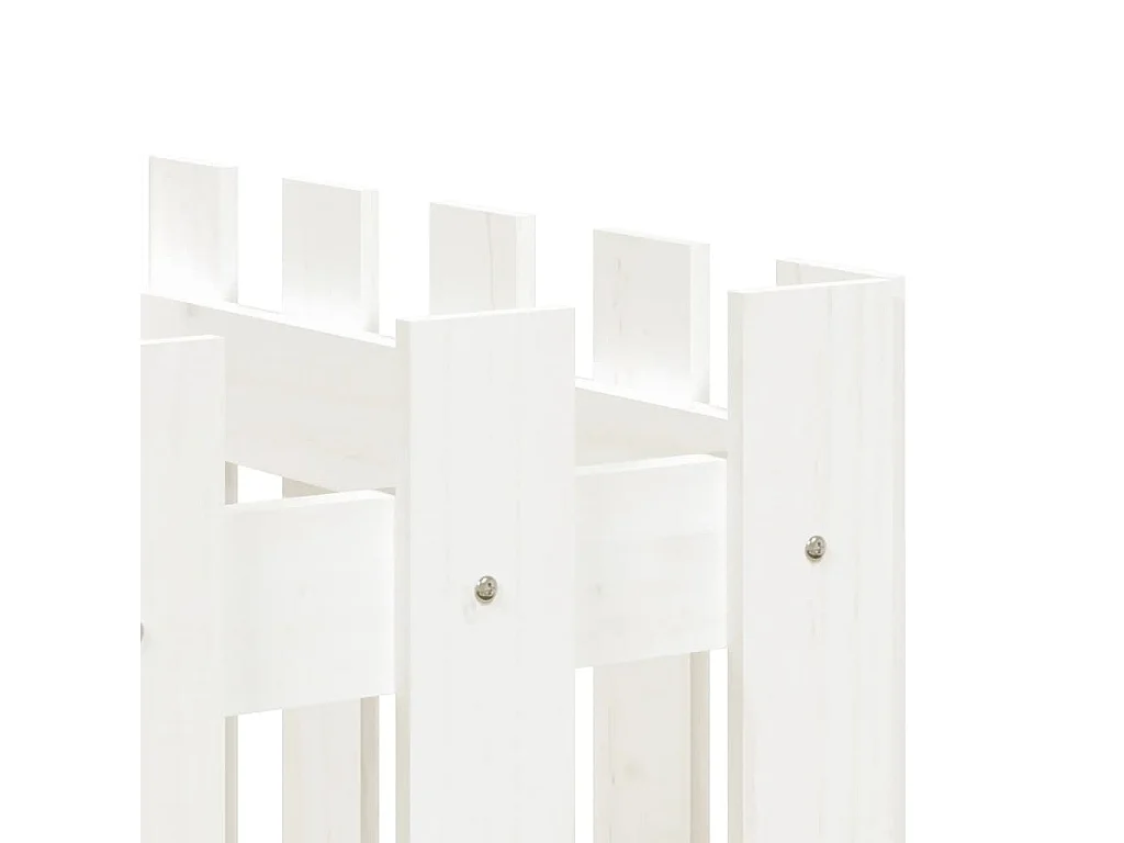 Lit surélevé de jardin design de clôture 200x50x70 pin massif