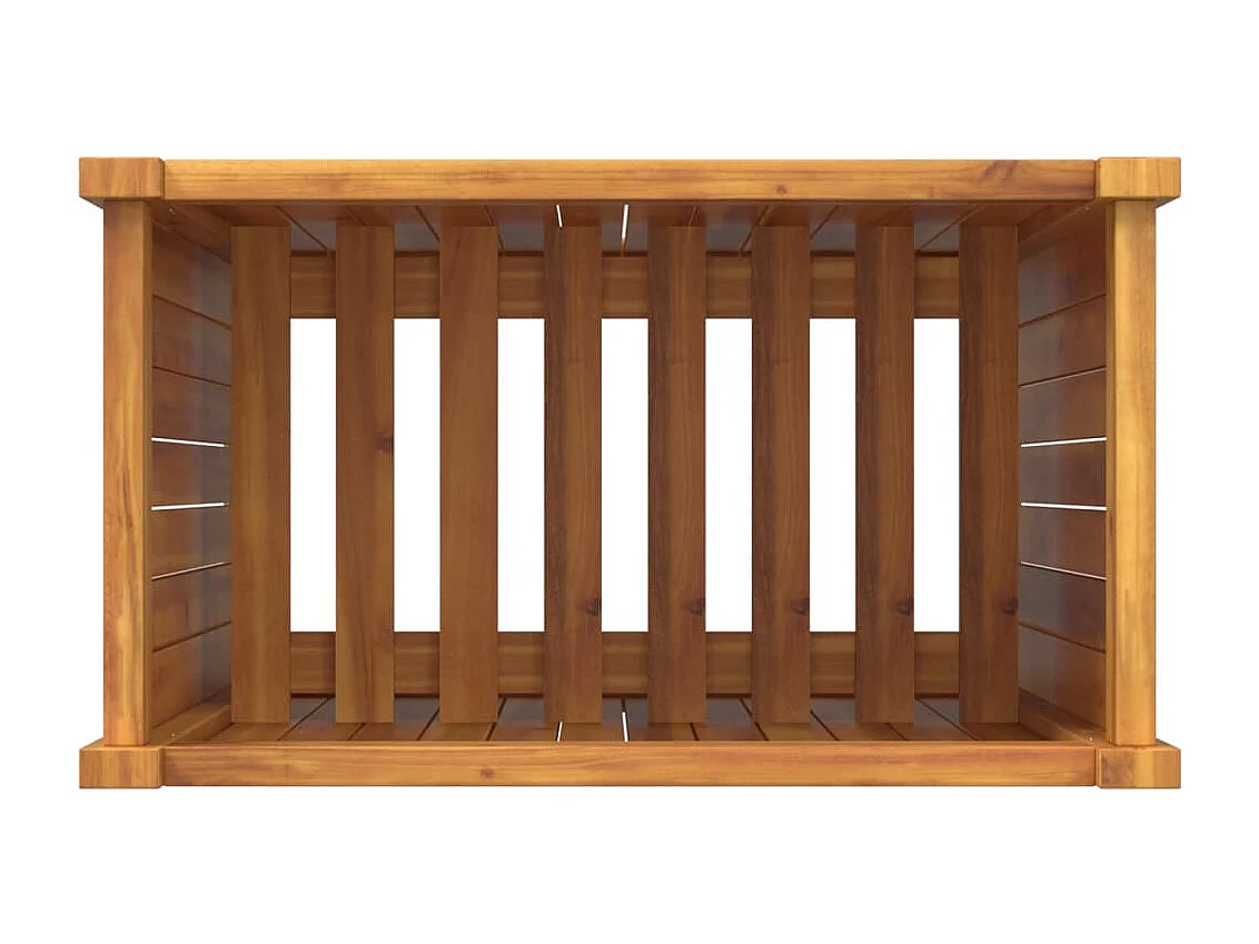 Jardinière avec doublure 54x31x75 bois massif d'acacia