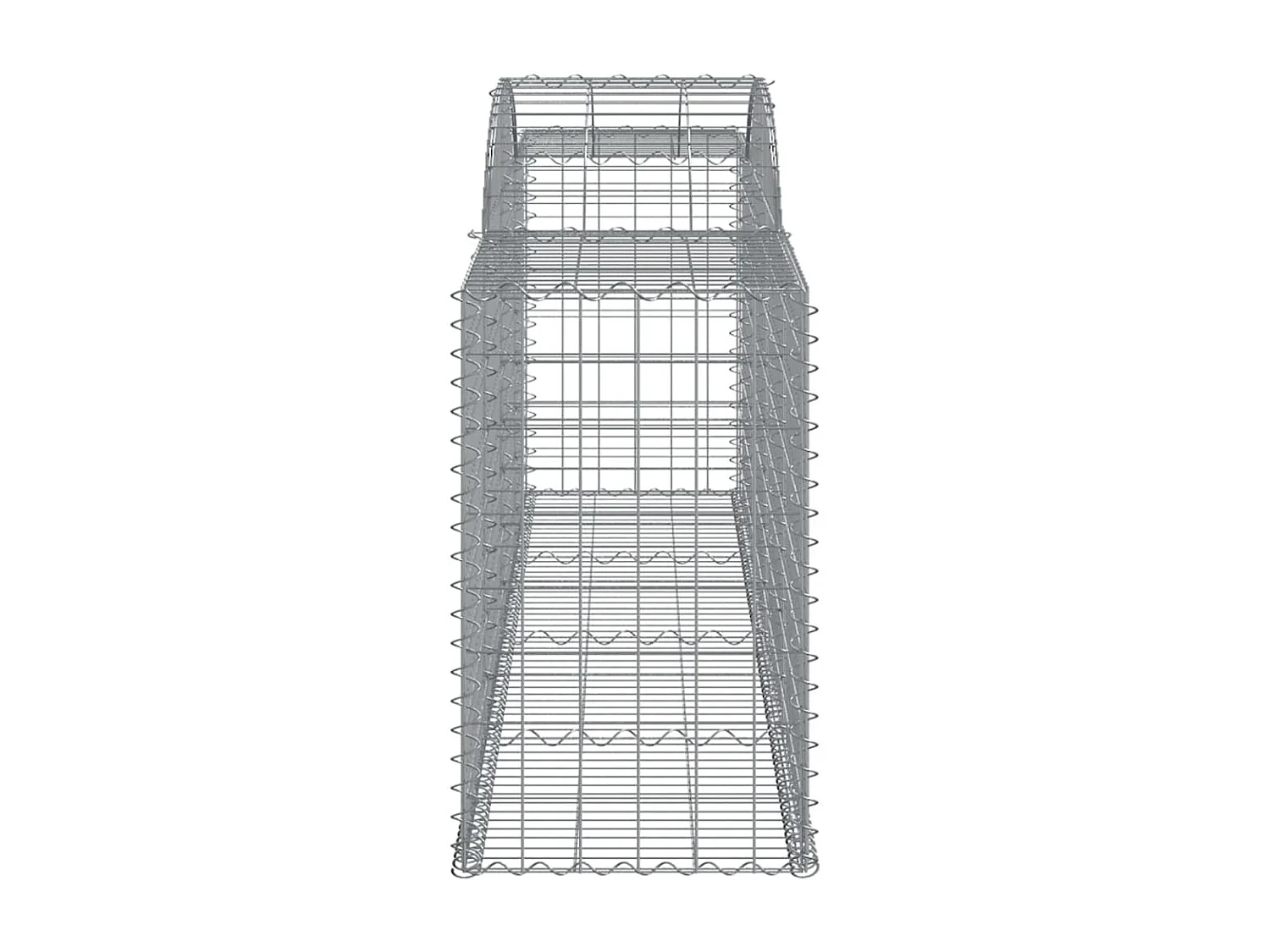 Panier de gabions arqué 300x50x80-100 Fer galvanisé