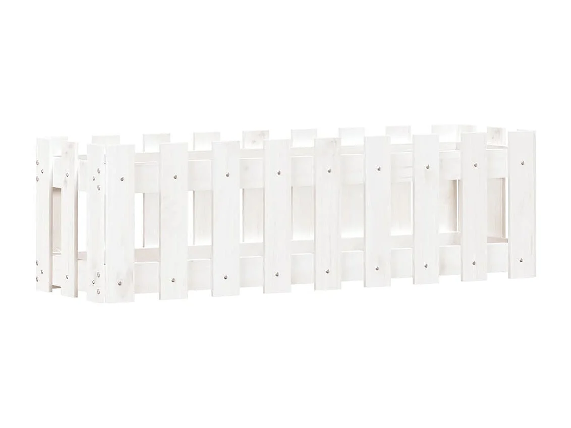 Lit surélevé de jardin design de clôture 100x30x30 pin massif