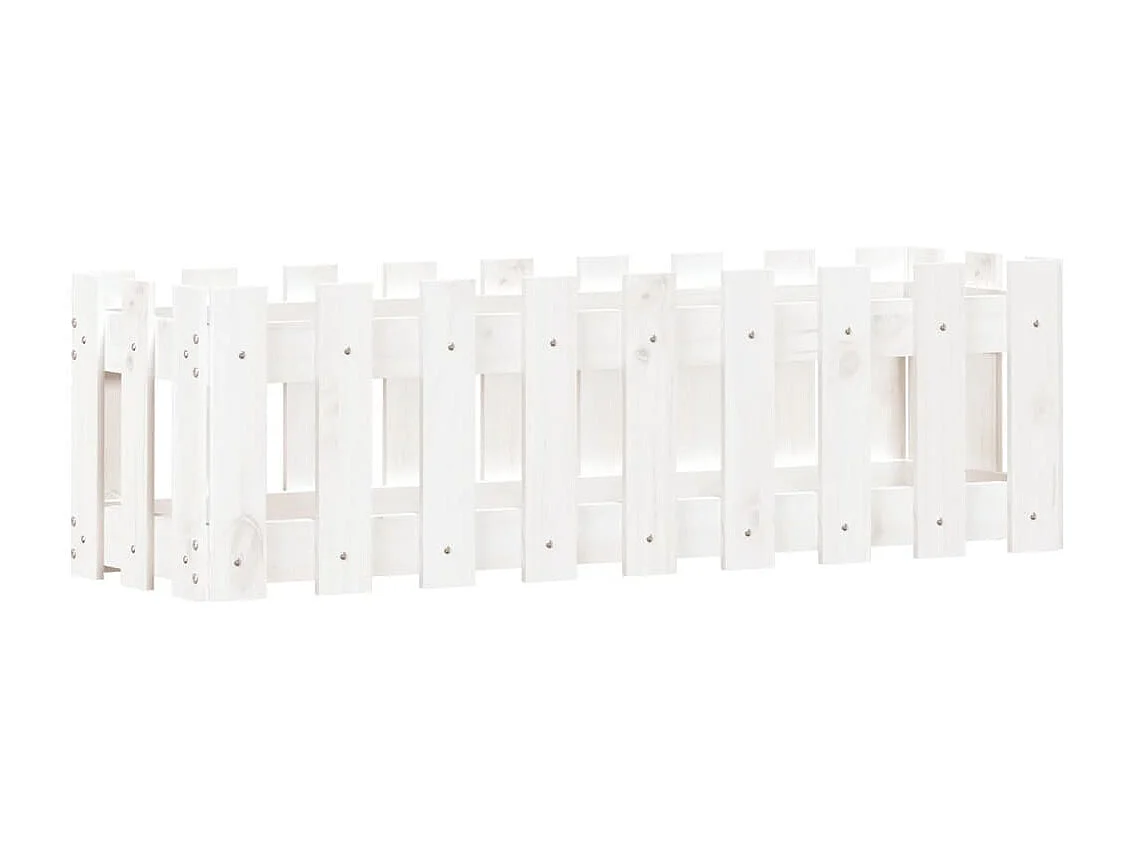 Lit surélevé de jardin design de clôture 100x30x30 pin massif