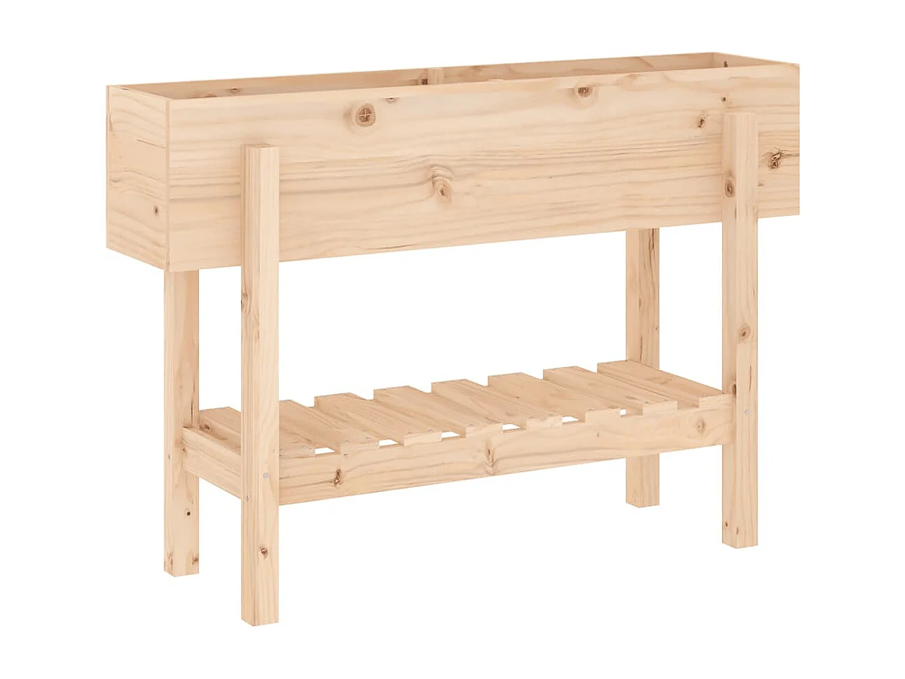 Lit surélevé de jardin 101x30x69 bois de pin massif