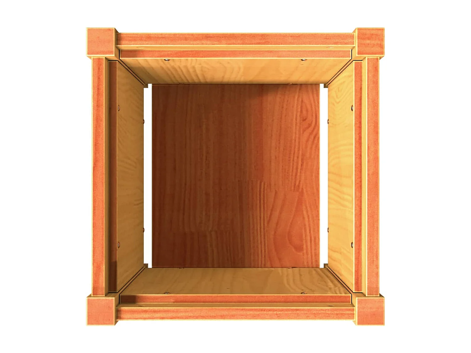 Jardinières 2 pcs marron bois de pin massif