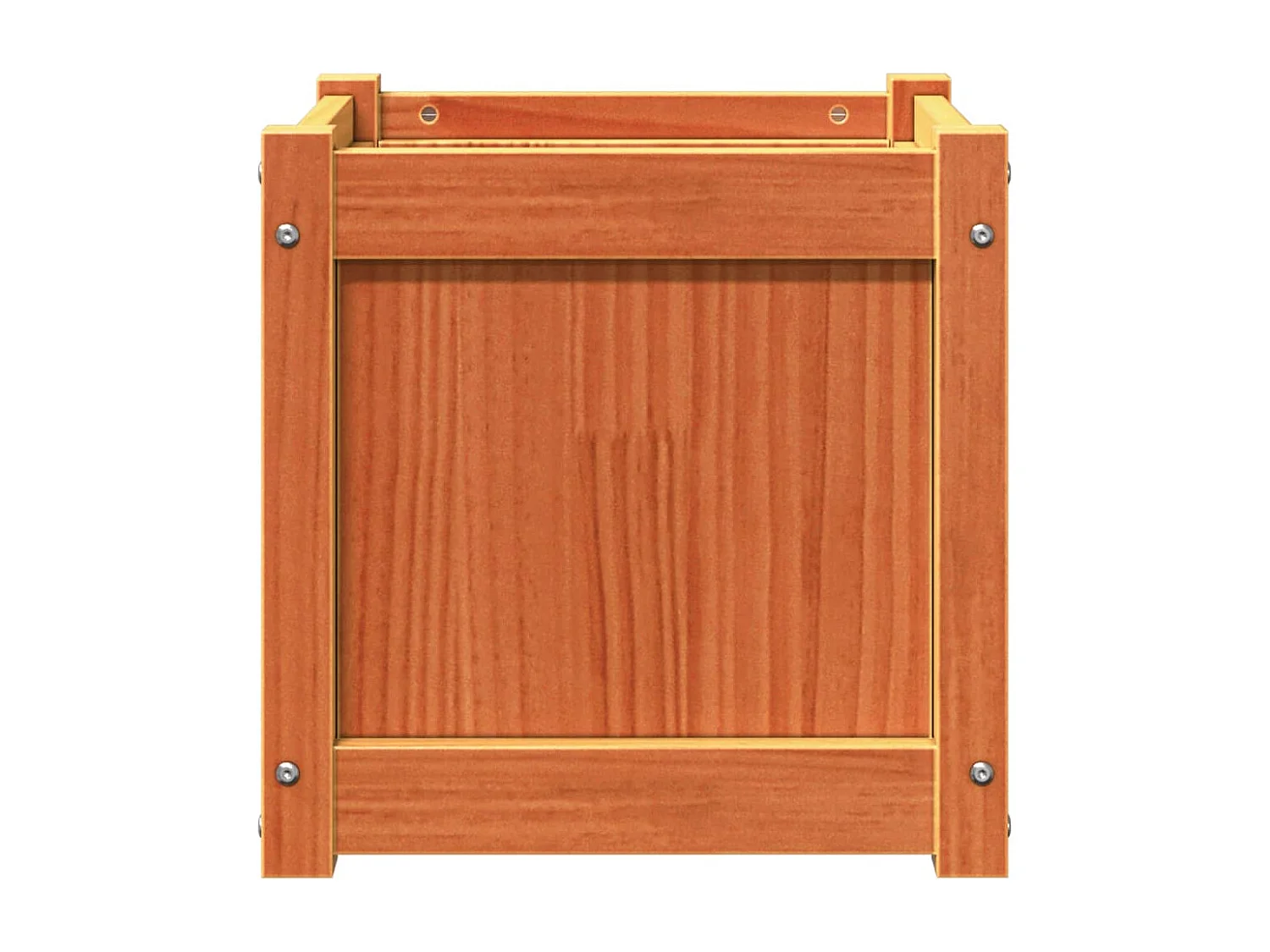 Jardinières 2 pcs marron bois de pin massif