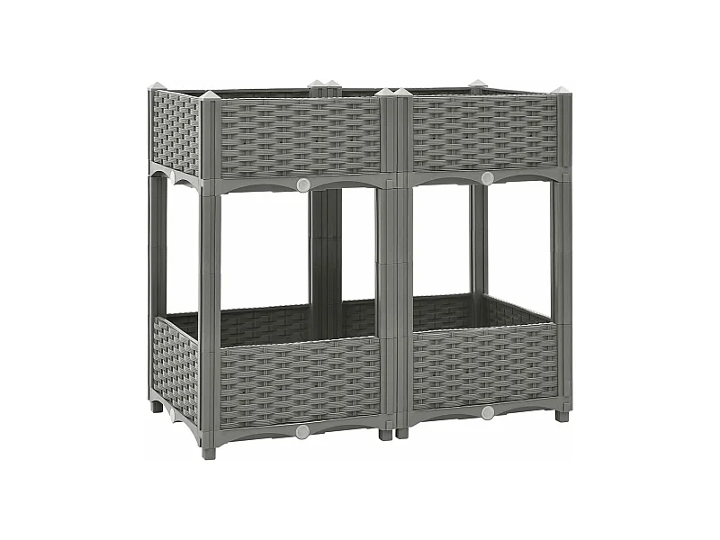 Lit surélevé 80x40x71 Polypropylène