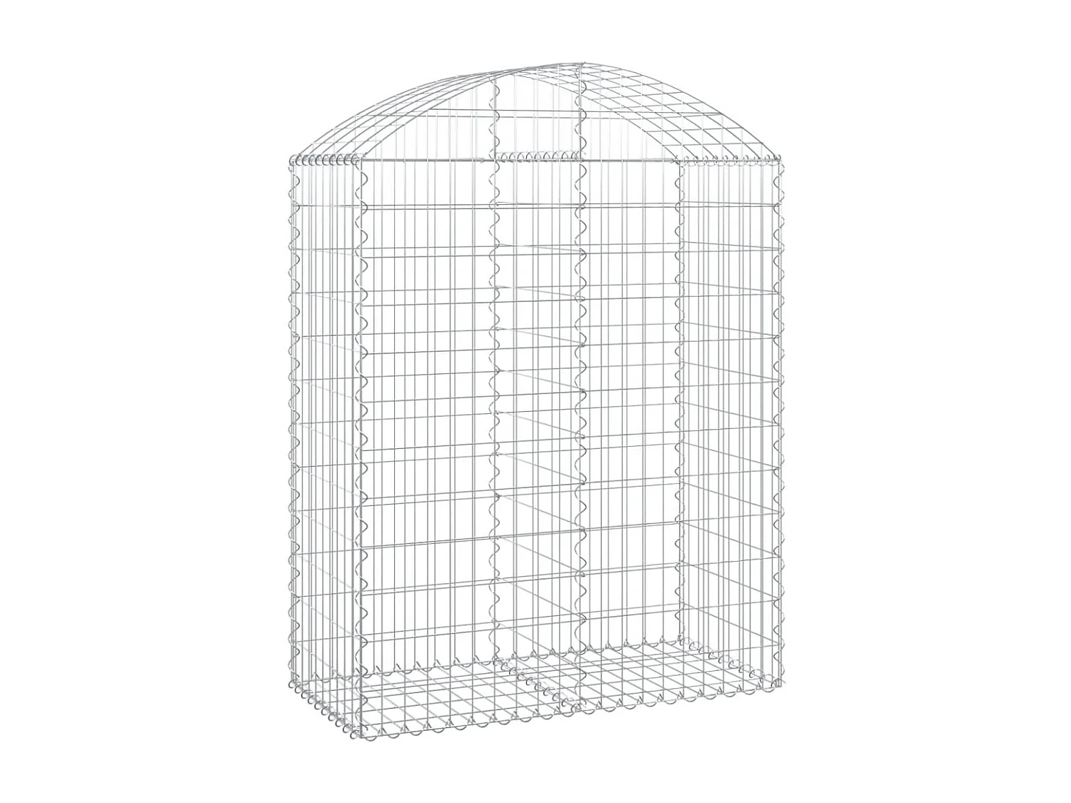 Panier de gabions arqué 100x50x120-140 Fer galvanisé