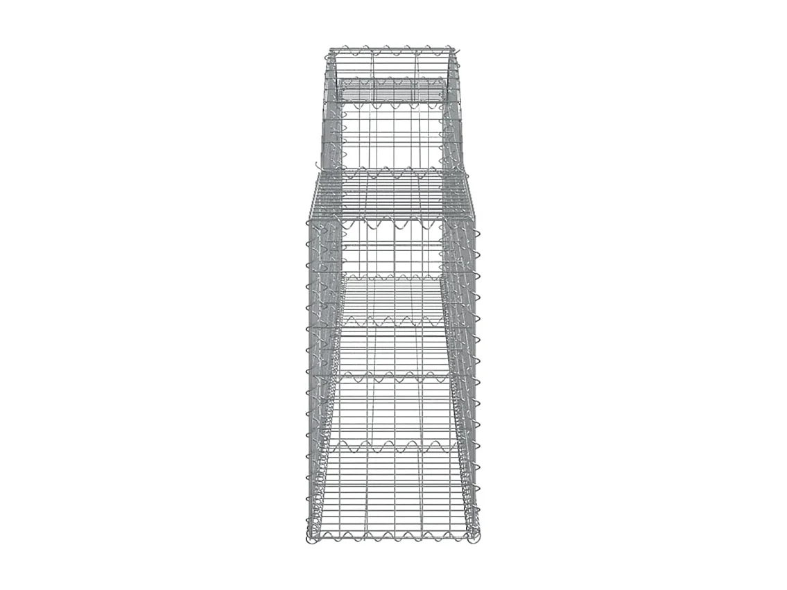 Paniers à gabions arqués 12 pcs 300x30x60-80 Fer galvanisé