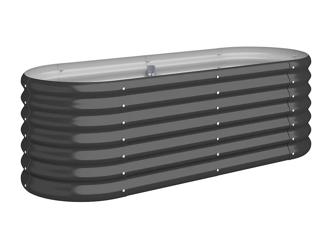 Jardinière Acier enduit de poudre 114x40x36 Anthracite