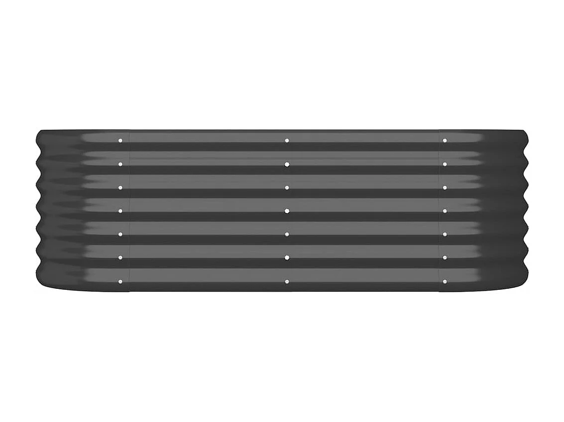 Jardinière Acier enduit de poudre 114x40x36 Anthracite