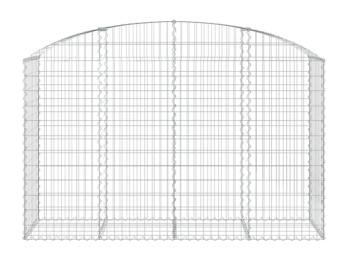 Panier de gabions arqué 200x50x120-140 Fer galvanisé