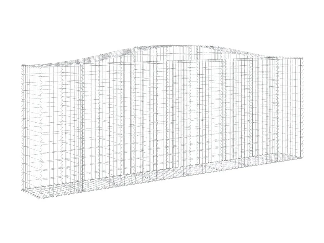 Panier de gabions arqué 400x50x140-160 Fer galvanisé
