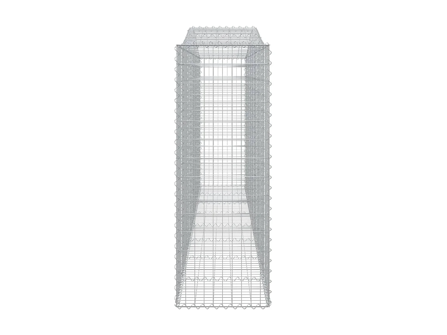 Paniers à gabions arqués 5 pcs 400x50x140-160 Fer galvanisé