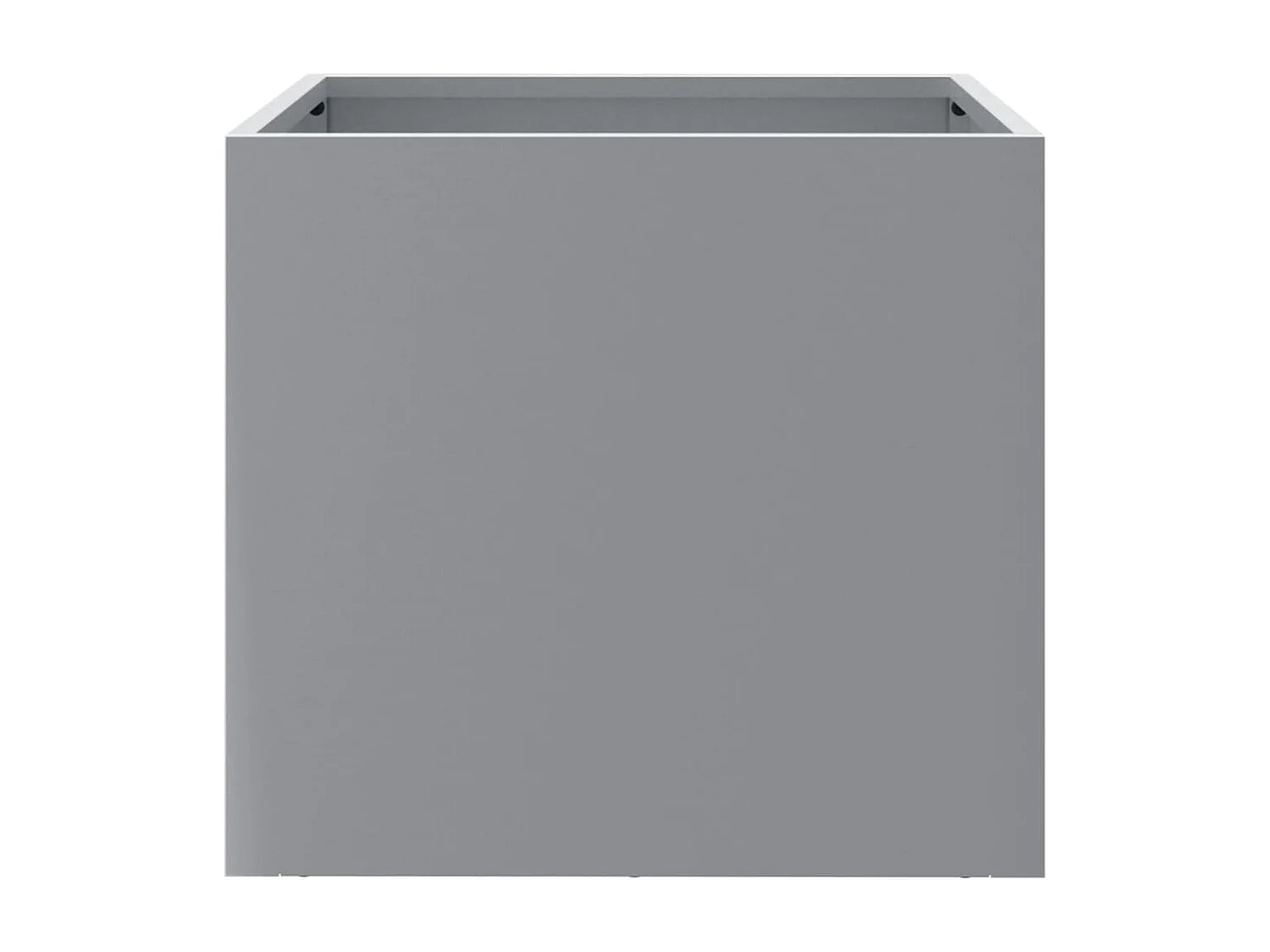 Jardinières 2 pcs argenté 32x30x29 acier galvanisé