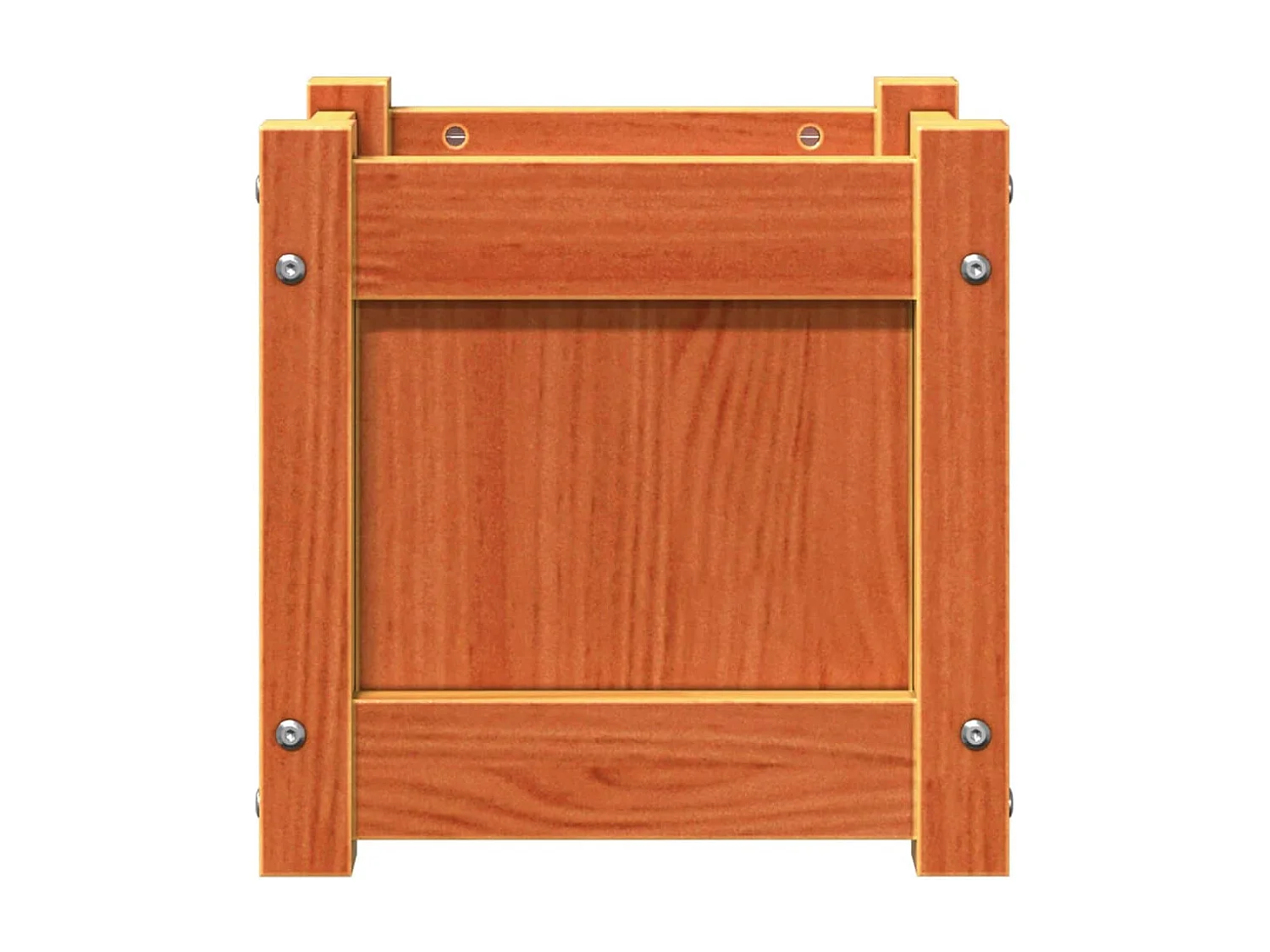 Jardinières 2 pcs marron bois de pin massif