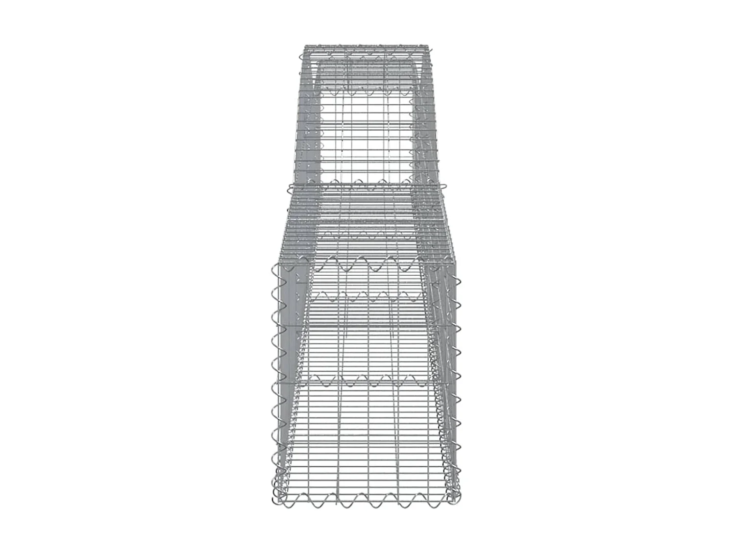 Panier de gabions arqué 400x30x40-60 Fer galvanisé