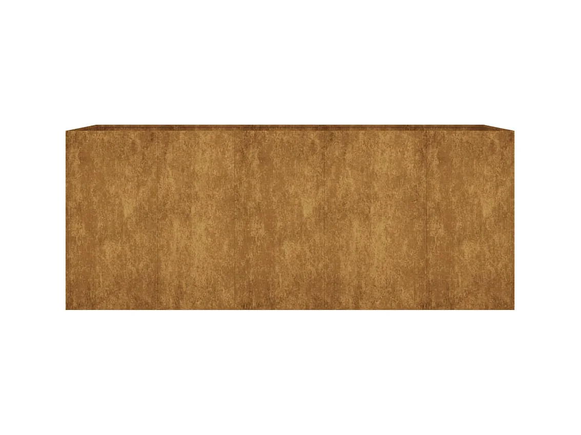 Lit surélevé de jardin 200x80x80 acier corten