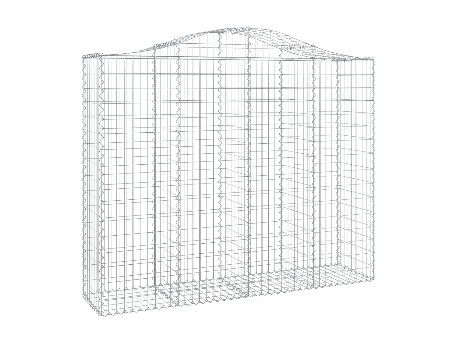 Paniers à gabions arqués 10 pcs 200x50x160-180 Fer galvanisé
